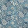 Imari Fabric Blue Paisley Printed