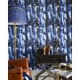 Indigo Blue Abstract Wallpaper