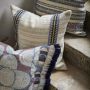 Japura Blue Striped Cushion Fabric