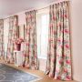 Joni Fabric Raspberry Curtains