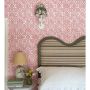 Oakleaves Peggy Angus Wallpaper Pink