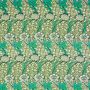 Kennet Olive Green and Turquoise Floral Fabric