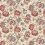 Kingham Embroidered Fabric Red Blue
