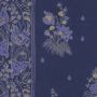 Korond Floral Wallpaper Dark Blue Striped