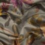  Lady Kristina Grey Floral Velvet Fabric