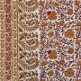 Mallow Border Fabric in red and gold