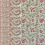 Mallow Border Fabric in pink and green