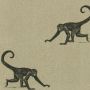 Monkey Printed Linen Fabric