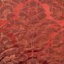 Mont Palatin Silk Fabric Garance Red Damask