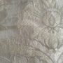 Mont Palatin Silk Fabric Greige Damask