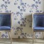 Navy Blue and Pink Wallpaper