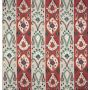 Khotan Embroidered Fabric Red
