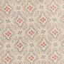 Polonaise Linen Fabric Grey Pink Floral Printed