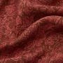 Red Printed Linen Fabric