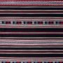 Romany Weave Fabric Wine Red Blue Striped