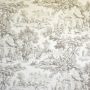 Neutral Grey Toile Upholstery Fabric