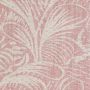 Savernake Linen Fabric Red Pink Leaf