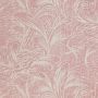 Savernake Pink Leaf Linen Fabric