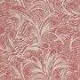 Savernake Red Leaf Linen Fabric