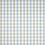 Saybrook Check Cotton Fabric Blue and Beige