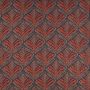 Sotherton Embroidered Fabric Red Teal Orange