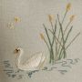Swan Embroidered Cushion
