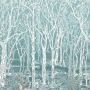 Sylvania Wallpaper Turquoise Forest