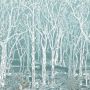 Sylvania Wallpaper Turquoise Forest