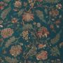 Teal Floral Fabric
