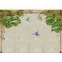 Temple Beige Mural Bird Wallpaper