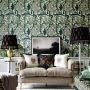The Enchanted Woodland Green and Beige Wallpaper