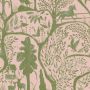The Enchanted Woodland Wallpaper Pink Green 