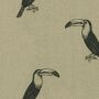Toucan Printed Linen Fabric