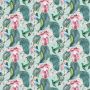 Trailing Orchid Outdoor Fabric Pink Blue Green