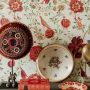 Transsilvaniae Red Large Floral Print Wallpaper