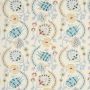 Zaviera Embroidery Fabric in Blue