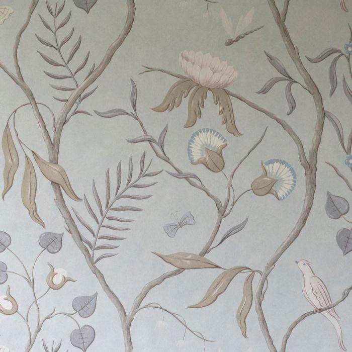 Bird Wallpaper| Adam's Eden Wallcovering Snowbird| Lewis & Wood
