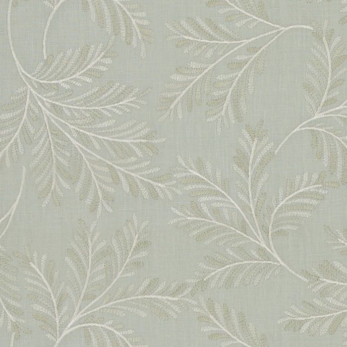 Chelsea Fern Embroidered Fabric