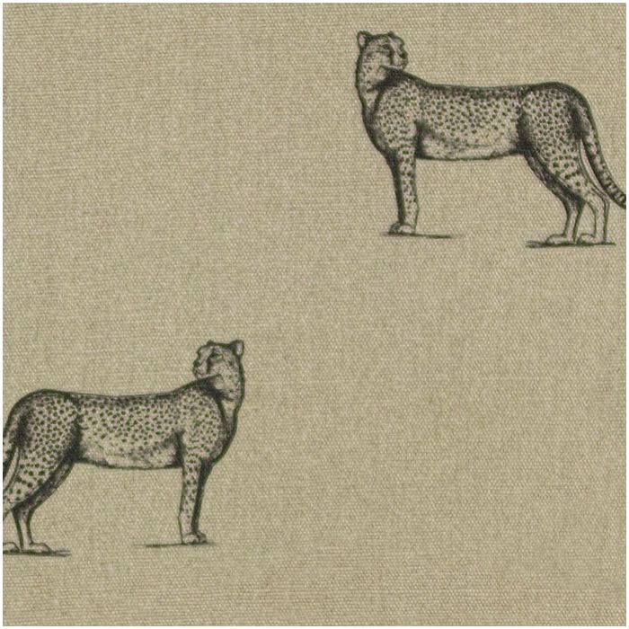 Cheetah Printed Linen Fabric