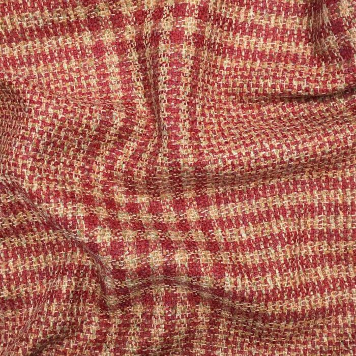 Chiff Chaff Plaid Fabric Robin Red Wool