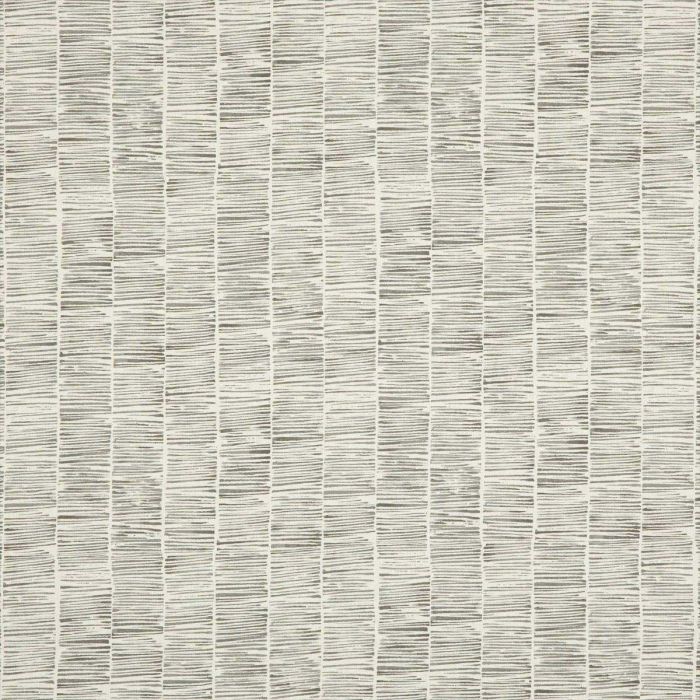 Etching Linen Fabric Dove Grey Striped