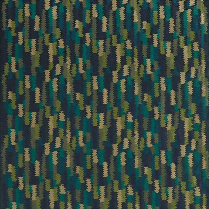 Navy Blue and Green Fabric