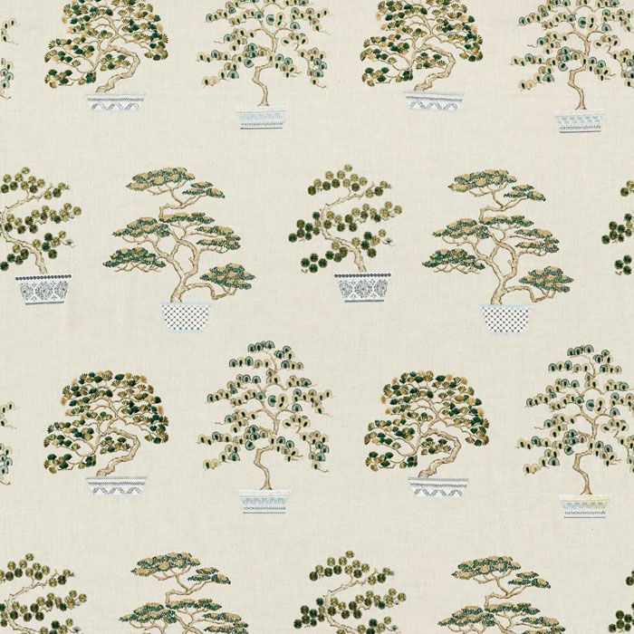 Penjing Embroidered Scallion Fabric