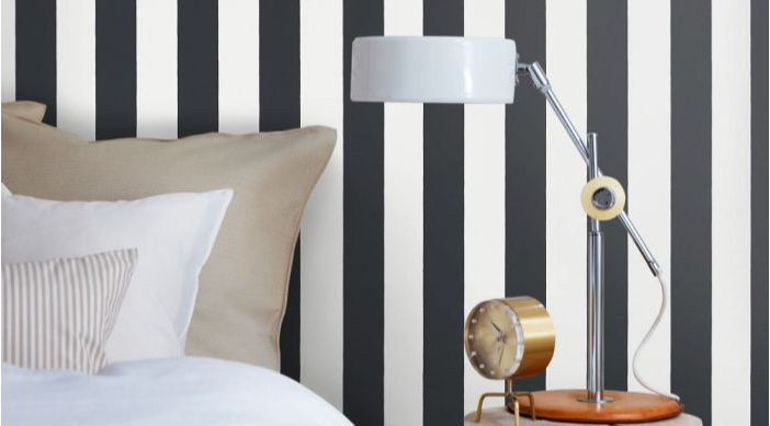 Striped Wallpaper | Horizontal Striped Wallpaper | F&P Interiors