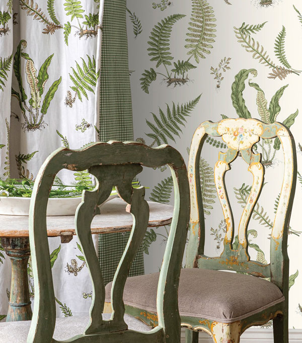 Coordinating Wallpaper and Fabric