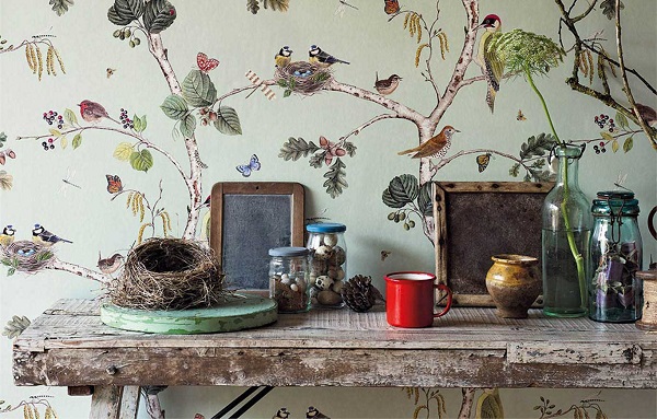 Bird Wallpaper Interiors