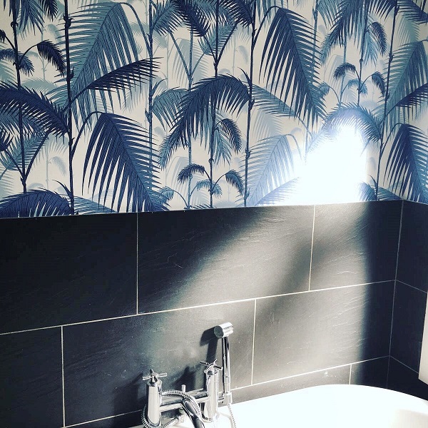 Blue Palm Wallpaper