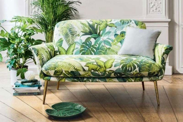 Tropical Leaf Fabrics Wallpapers