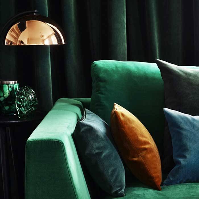 Emerald Green Velvet Upholstery Fabric