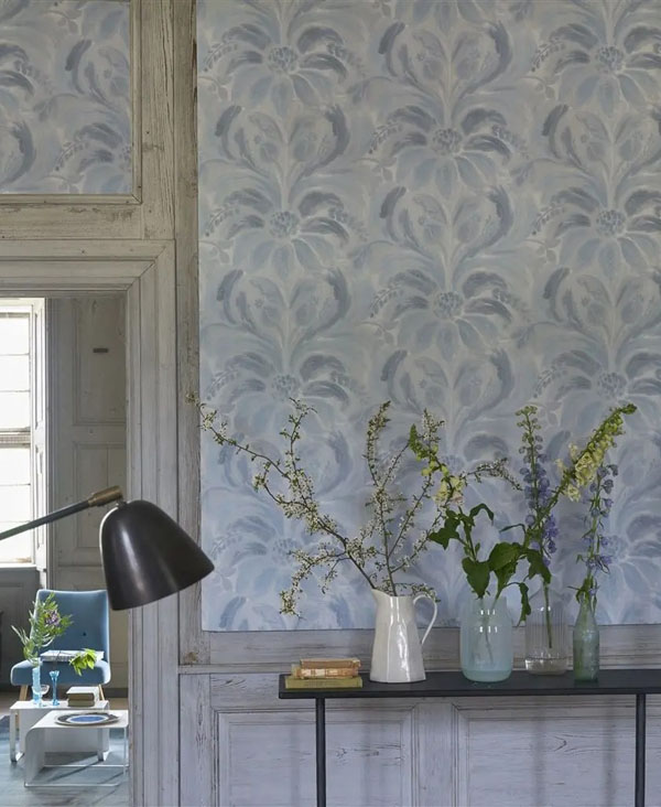 Floral Damask Wallpaper